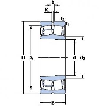 40 mm x 80 mm x 28 mm  SKF BS2-2208-2RSK/VT143 Rolamentos esféricos de rolamentos