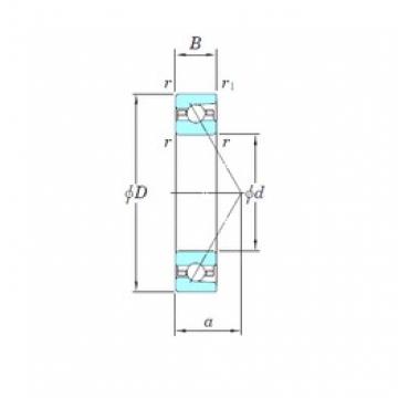 105 mm x 160 mm x 26 mm  KOYO HAR021 Rolamentos de esferas de contacto angular