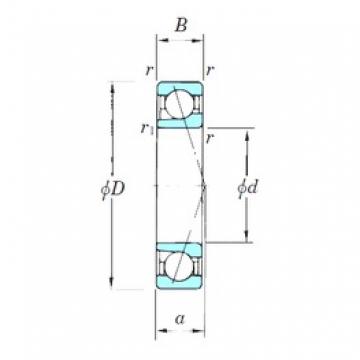 110 mm x 200 mm x 38 mm  KOYO 7222CPA Rolamentos de esferas de contacto angular