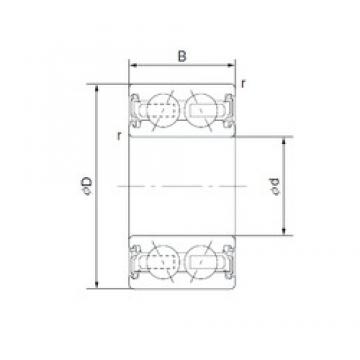 35 mm x 55 mm x 20 mm  KOYO 83A694CS30 Rolamentos de esferas de contacto angular