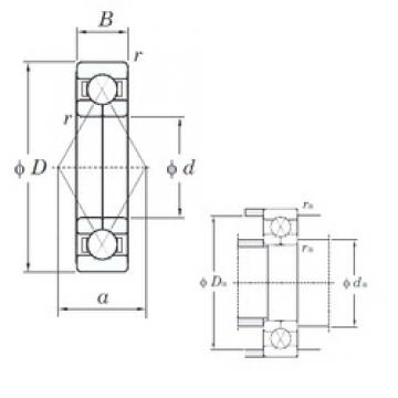 35 mm x 80 mm x 21 mm  KOYO 6307BI Rolamentos de esferas de contacto angular