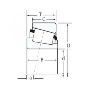 100 mm x 180 mm x 46 mm  Timken X32220M/Y32220M Rolamentos de rolos gravados