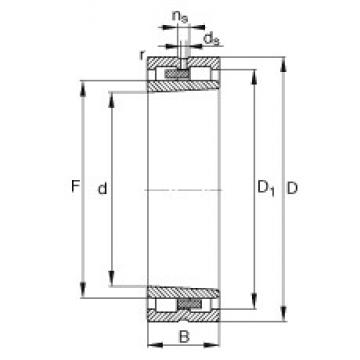 150 mm x 210 mm x 60 mm  FAG NNU4930-S-K-M-SP Rolamentos cilíndricos