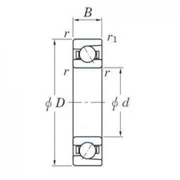 30 mm x 55 mm x 13 mm  KOYO 3NC 7006 FT Rolamentos de esferas de contacto angular