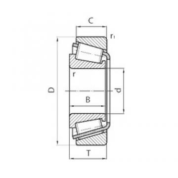 29 mm x 50,252 mm x 17,59 mm  Timken NP702249/L45410Z Rolamentos de rolos gravados