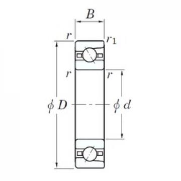 110 mm x 170 mm x 28 mm  KOYO 3NC HAR022C FT Rolamentos de esferas de contacto angular