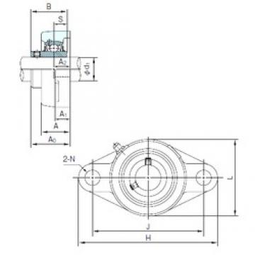 NACHI UCFL203 Unidades de rolamento