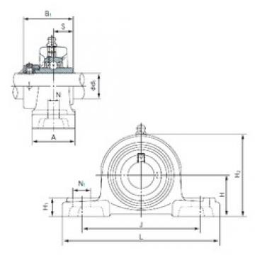 NACHI UGP211 Unidades de rolamento