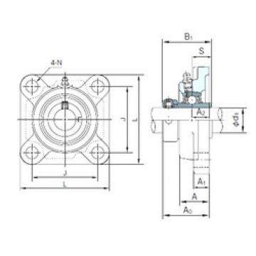 NACHI UGF211 Unidades de rolamento