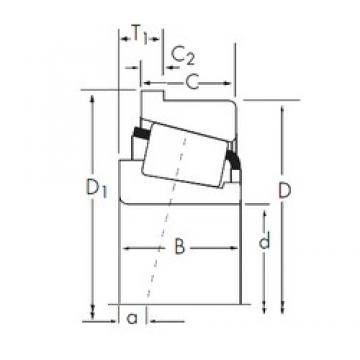 140 mm x 195 mm x 27 mm  Timken JP14049-JP14010-B Rolamentos de rolos gravados