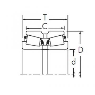 Timken 24112/24262D Rolamentos de rolos gravados