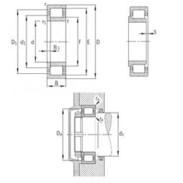 220 mm x 400 mm x 108 mm  FAG NUP2244-EX-M1 Rolamentos cilíndricos