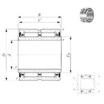 80 mm x 110 mm x 55 mm  IKO NA 6916UU Rolamentos de agulha