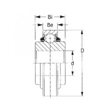 38,862 mm x 90 mm x 30,175 mm  CYSD W210PP8 Rolamentos de esferas profundas