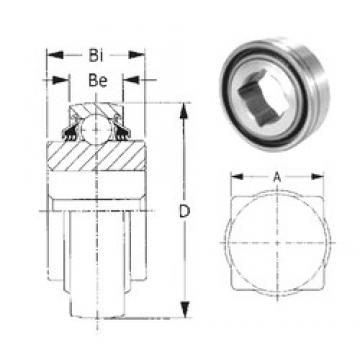 22,225 mm x 80 mm x 39,52 mm  CYSD W208PP13 Rolamentos de esferas profundas