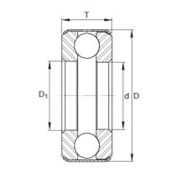 INA B20 Rolamentos de esferas de impulso