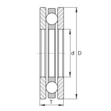 INA DL90 Rolamentos de esferas de impulso