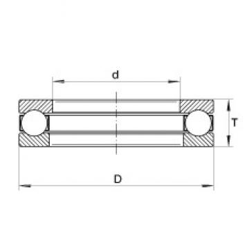 INA XW3-5/8 Rolamentos de esferas de impulso