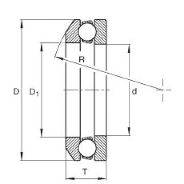 INA 4110 Rolamentos de esferas de impulso