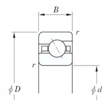 152,4 mm x 190,5 mm x 19,05 mm  KOYO KFA060 Rolamentos de esferas de contacto angular