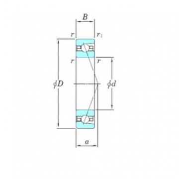 30 mm x 55 mm x 13 mm  KOYO HAR006CA Rolamentos de esferas de contacto angular