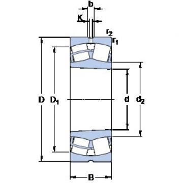 180 mm x 380 mm x 126 mm  SKF 22336 CCK/W33 Rolamentos esféricos de rolamentos