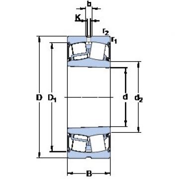 75 mm x 160 mm x 64 mm  SKF BS2-2315-2RSK/VT143 Rolamentos esféricos de rolamentos