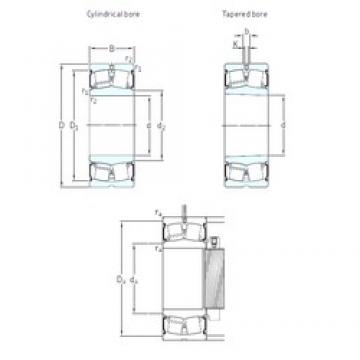 100 mm x 165 mm x 65 mm  SKF 24120-2CS5/VT143 Rolamentos esféricos de rolamentos