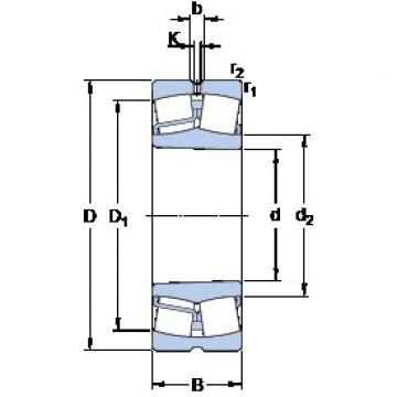 60 mm x 130 mm x 46 mm  SKF 22312 EK/VA405 Rolamentos esféricos de rolamentos