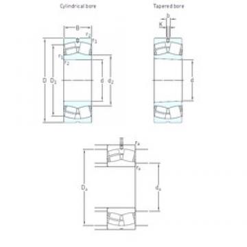 120 mm x 215 mm x 76 mm  SKF 23224CCK/W33 Rolamentos esféricos de rolamentos