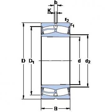 140 mm x 210 mm x 53 mm  SKF 23028-2CS5K/VT143 Rolamentos esféricos de rolamentos