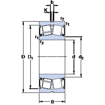 55 mm x 120 mm x 49 mm  SKF BS2-2311-2RS/VT143 Rolamentos esféricos de rolamentos